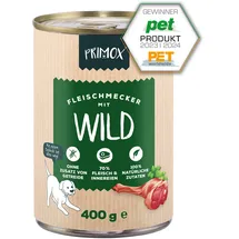 Primox Fleischmecker Hunde-Nassfutter Wild 6 x 400 g