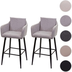 MVG Barhocker »MVG-H93«, 2er-Set, Bequeme Sitzpolsterung - grau