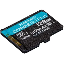 Kingston Canvas Go! Plus Gen4 128GB microSDXC Speicherkarte (200 MB/s, A2 U3) mit Adapter