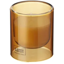 SCHÖNER WOHNEN Kollektion Duftkerze   , braun , Glas,Wachs , Maße (cm): H: 8,5  Ø: 7.5