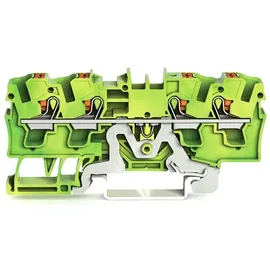 WAGO 2204-1407 Schutzleiterklemme 6.20 mm Push-In-Klemme Grün, Gelb 50 St.
