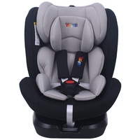 YALION 360° Kindersitz mit Isofix Autositz Gruppe 0+/1/2/3 (0-36 Kg)-Kinderautositz Autokindersitz Seitenschutz, VerstäRkte KopfstüTze, 5-Punkt-Gurtsystem, 0-12 Jahre, ECE R44/04,Black+Grey