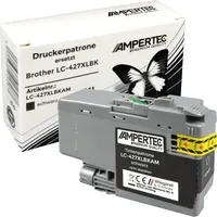 Ampertec Kompatible Tinte ersetzt Brother LC-427XLBK schwarz