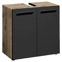 BASIC by Balculina Waschbeckenunterschrank Vista - schwarz matt B/H/T: ca. 60x62x31 cm B: 60 H: 62 T: 31.0