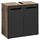 BASIC by Balculina Waschbeckenunterschrank Vista - schwarz matt B/H/T: ca. 60x62x31 cm B: 60 H: 62 T: 31.0