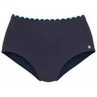 LASCANA Highwaist-Bikini-Hose Damen navy-türkis