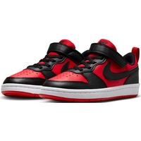 Nike Court Borough Low RECRAFT (PS) Sneaker, University RED/Black-White, 34