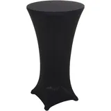 MCW Stehtischhusse MCW-J30, Tischhusse Husse Bezug Überzug, Stretch Ø 60cm ~ schwarz