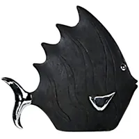 Casablanca by Gilde Casablanca Deko Figur -Fisch schwarz - Polyresin - Höhe 33 cm - Länge 36 cm