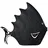 Casablanca by Gilde Figur Fisch Schwarz - Skulpturen, Casablanca aus Poly