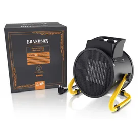 Brandson Bauheizer 3000 W Gelb/Schwarz
