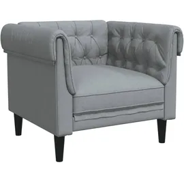 vidaXL 3-tlg. Sofagarnitur Hellgrau Stoff