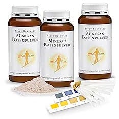 Minesan Alkaline Mineral Herb Powder + pH-Test Strips - 600 g