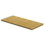 Zebra Technologies Tischplatte 100x220 cm Holz Teak