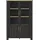 Gami Vitrine Sequoia 121 x 40 x 183 cm Schwarz