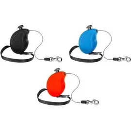 Ferplast Hundeleine Flippy ONE, Rollleine kleine Hunde bis 8 kg. Ausziehbare Schnur max. 3 m. Einzelner Verriegelungs- und Entriegelungsknopf, schwarz