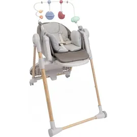 Chicco Polly Armonia Spielbogen, Hochstuhlzubehör, trainiert Koordination des Babys, 0 m+, abnehmbare weiche Anhänger, Beißring