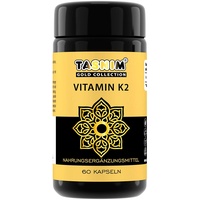 Vitamin K2 (Menachinon) - Tasnim - 60 Kapseln - pflanzliche HPMC Kapseln - UV Violettglas