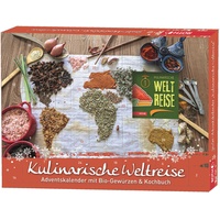 ROTH Kulinarische Weltreise Adventskalender Mit Bio-Gewürzen (24 X 5G + Kochbuch)
