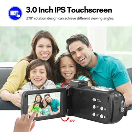 Camnoon 4K Action Cam WLAN-Camcorder 56 MP