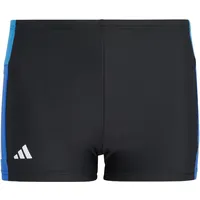 Adidas Colourblock 3-Streifen Boxer-Badehose Black / Bright Royal /