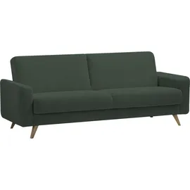 exxpo - sofa fashion 3-Sitzer Schlafcouch Cord Braun