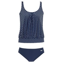 LASCANA Oversize-Tankini Damen marine-weiß Gr.36