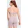 adidas Optime Workout Rib One Shoulder-BH Preloved Fig XS