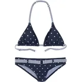 S.Oliver Triangel-Bikini »Audrey Kids«, im Punkte-Streifen-Mix s.Oliver marine-weiß