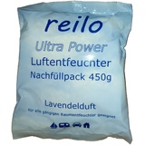 6x 450g Ultra Power "Lavendelduft" Luftentfeuchter Granulat (Calciumchlorid) Flakes im Vliesbeutel - Nachfüllpacks zum Staffelpreis