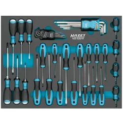 HAZET Schraubendreher-Satz 163-526/41 ∙ Schlitz Profil, Kreuzschlitz Profil PH, Innen TORX® Profil, Innen-Sechskant Profil ∙ Anzahl Werkzeuge: 41