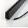 WITEN&NOCK Wandanschlussprofil aus Aluminium für Dusche Glaswand 6-8 mm schwarz matt (Typ1, 200cm)