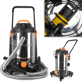 Coil Teichschlammsauger, Schlammsauger, Poolreiniger Staubsauger, Teichreiniger, Tank (35l), Saugleistung: 18 KPa, + Entwässerungspumpe 600W, 1400W