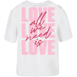 miss tee All We Need Is Love Tee Weiß M