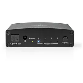 Nedis ASWI2514BK | TosLink Switch, 4-fach