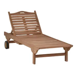 Teak Liege Massivholz Teak