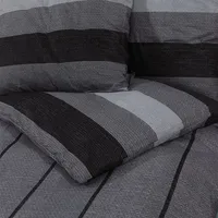 VidaXL Bettwäsche-Set Dunkelgrau 220x240 cm Baumwolle