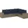 vidaXL Gartensofa-Set 6-tlg. grau Polyrattan