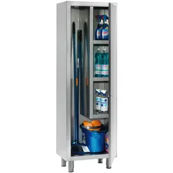 Reinigungsschrank 1 tür 4 regale - 600x450x1900 mm - 11020420 Eurast