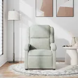 vidaXL vidaXL, Massagesessel Hellgrau Samt