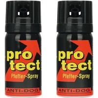 2 Stück Pfefferspray Protect (40ml) extra stark -Breitstrahl tect (40ml) extra stark -Breitstrahl