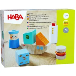 HABA Unisex Spielbausteine Entdeckerbausteine Schiff 1er Pack