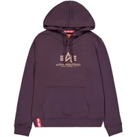 Alpha Industries New Basic Kapuzenpullover Plum S