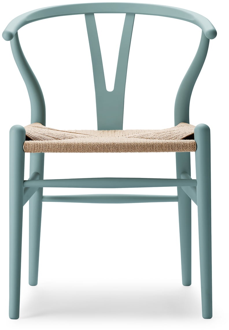Carl Hansen - CH24 Soft Wishbone Chair Ilse Crawford, Buche soft pewter / Naturgeflecht