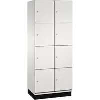 C+P Fächerschrank 8Fächer 80 x 52,5 x 195 cm Lichtgrau