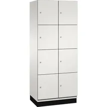 C+P Fächerschrank 8Fächer 80 x 52,5 x 195 cm Lichtgrau