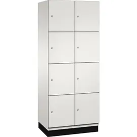 C+P Fächerschrank 8Fächer 80 x 52,5 x 195 cm Lichtgrau