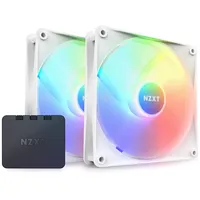 NZXT F Series F140 RGB Core Twin Pack, Matte White, weiß, 2er-Pack, LED-Steuerung, 140mm (RF-C14DF-W1)
