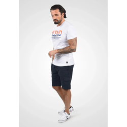 Cargoshorts INDICODE "Cargoshorts IDFrances", Herren, Gr. S, N-Gr, blau (navy), Web, Obermaterial: 98% Baumwolle CO. 2% Elasthan EL., regular fit kurz, Hosen