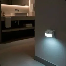 Ansmann Sensor-Nachtlicht NL30 AC 1600-0778 Nachtlicht mit Bewegungsmelder Rechteckig LED Warmweiß Weiß
